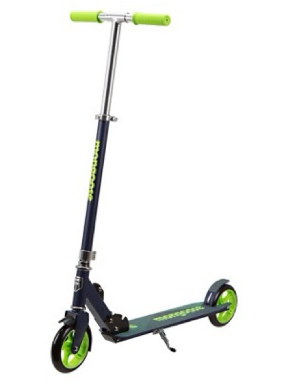 Kids Foldable Kick Scooter in Lime Green & Navy